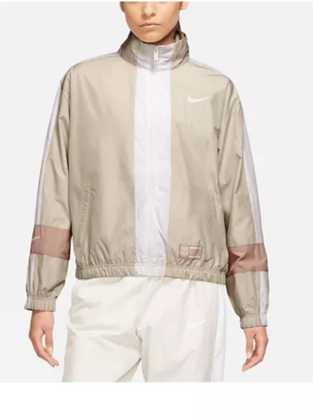 Nike Women's Tan USMNT Essential Full-Zip Jacket